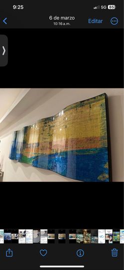 Large Wavy Abstract Wall Art