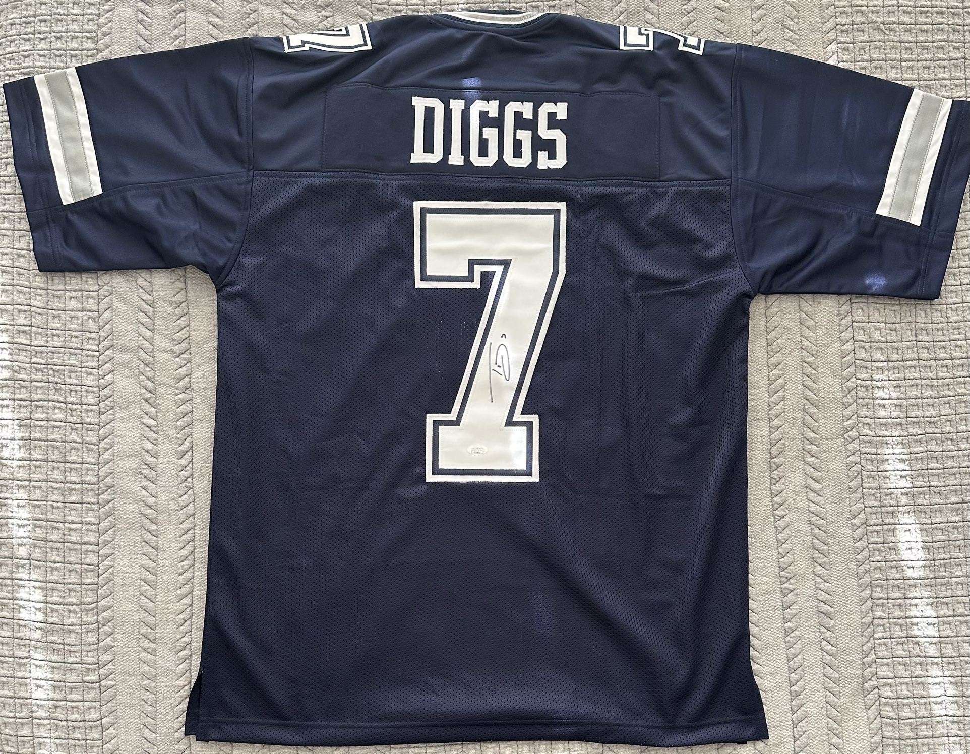 Trevon Diggs Signed Dallas Cowboys Custom Pro Style Jersey JSA Sticker