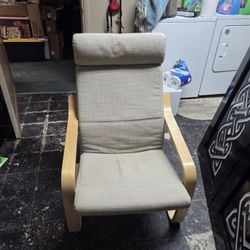 Wooden Chair + Stool