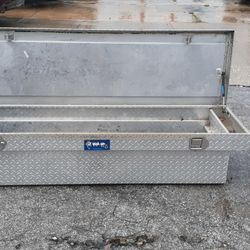 Toolbox, Aluminum Diamond Plate With Key