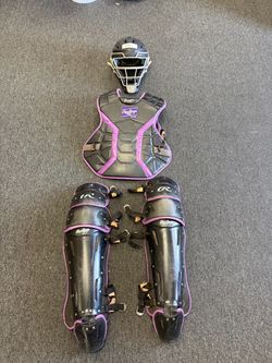 Rawlings Mach Pro Adult Catchers Set TCU Frogs College Custom Set Excellent Condition