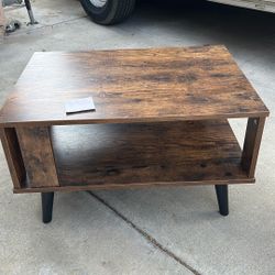 Brown Wood Coffee Table 