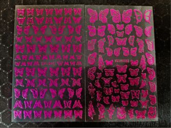 Self Adhesive Nail Art Stickers - 2 Full Sheets! 