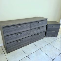 NEW wide DRESSER and a NIGHT STAND 👍 Assembled 