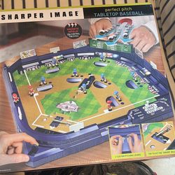 Tabletop Baseball Game- Perfect Pitch- By Sharper Image And 2011 Completase Baseball Card Box Set 660 Cards 