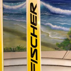 Fischer waxable X-C Skating Skis (180cm) + bag