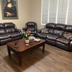 3 - Piece Leather Set 