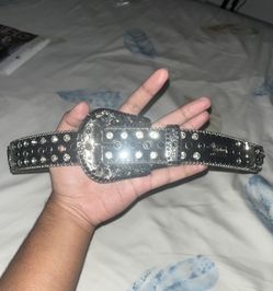 BB Simon Belt (Black & Silver)