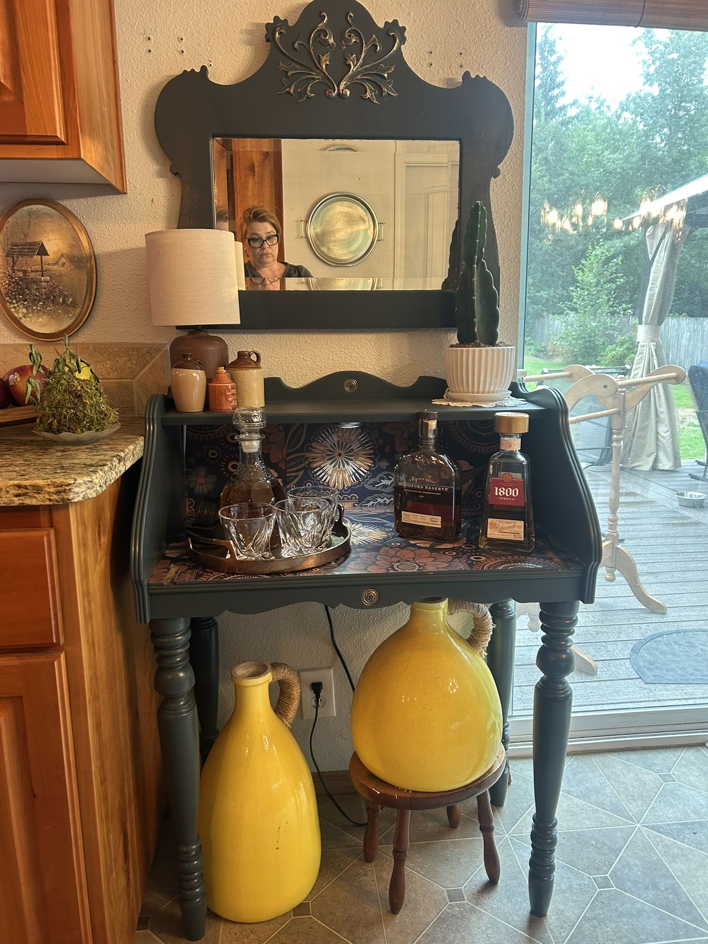 Antique Bar Coffee Table Refinished