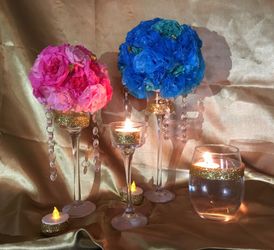 New hand made Wedding Party baby shower table centerpieces.