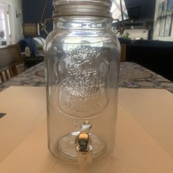 Glass dispenser container 2 gallons