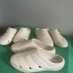 NEW NO BOX ADIDAS ADICANE CLOGS UNISEX BEIGE SLIDE SANDALS SIZES AVAILABLE 7/9/10/11/12 WOMENS. 6/8/9/10/11 MENS 