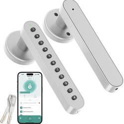 Smart Door Knob with Keypad Keyless Entry Door Lock Keypad Door Lock with Handle Code Door Locks for Bedrooms，Home, Office, Hotel, 3 in 1 Keys/Code/Tu