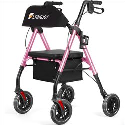 Pink Flying Joy Rollator Walker.