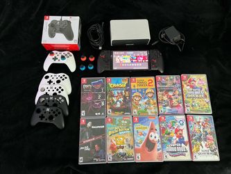 Nintendo Switch Oled Bundle with Games and Controllers