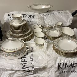 BOTH SETS TOGETHER. $150. Lauren, Ralph Lauren & vintage Noritake "Miyoshi" 7194 ivory china sets