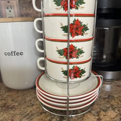 Coffee Or Tea Cup & Saucer Set