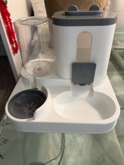 Water and food cat bowl
