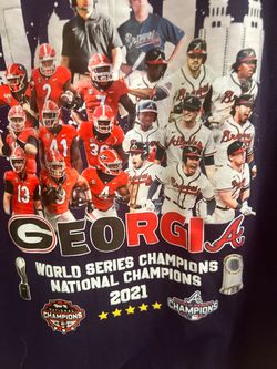 Georgia -Braves AND Bull Dogs-2021 Champions Graphic T-Shirt