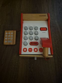 IKEA wooden cashier toy