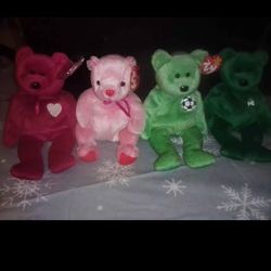 Group Of Rare Ty Beanie Baby Bears