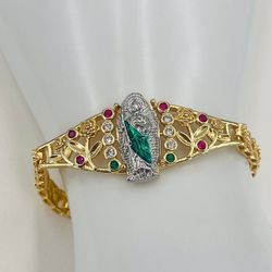 pulsera san judas tadeo oro laminado 18k/bracelet saint jude gold plated 18k