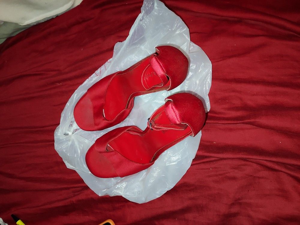 Red High Heels Size 10