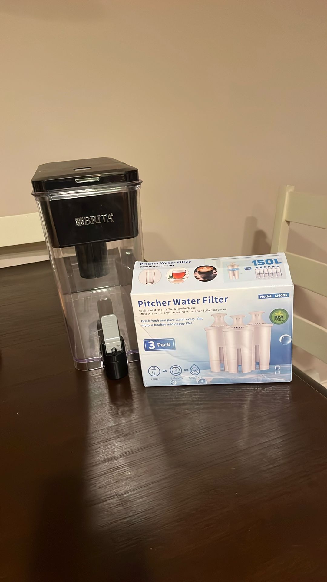 Water Filter And 2 New Filters