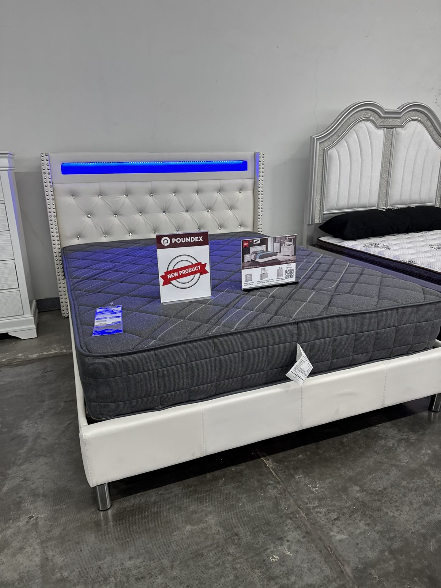 New Queen Bed Frame With Mattress 