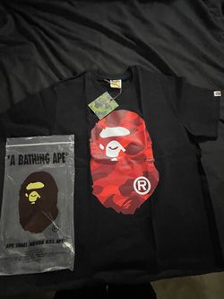 A Bathing Ape BAPE Camo Ape Head Tee Size L