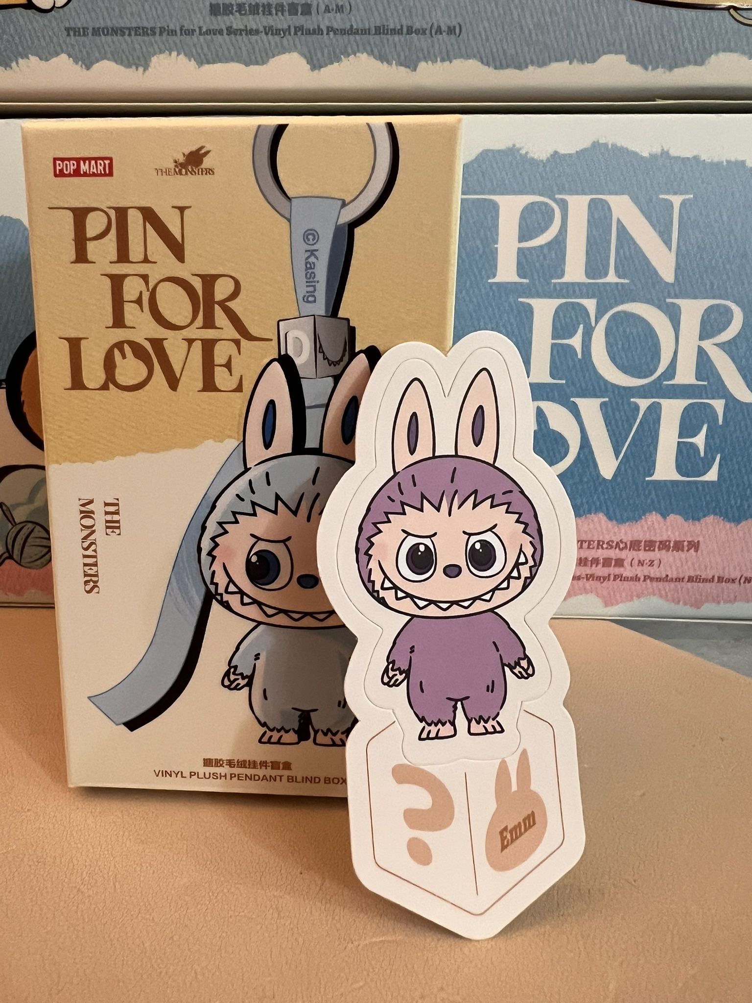 "?" THE MONSTERS Pin for Love Series-Vinyl Plush Pendant  ✅IN STOCK ✅