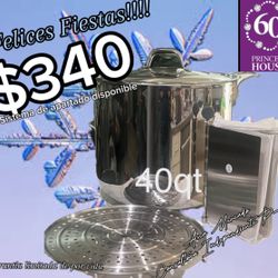 princess House Vaporera 40qt Disco Parrilla Y Divisor