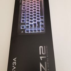 New EVGA Z12 RGB Gaming Keyboard. 5 Programmable Macro Keys. Water Resistant. BRAND new,  Never Opene.  