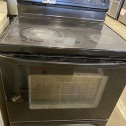 Black Electric Stove