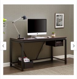 Modern Wood Finish Office Desk