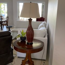 Table. Lamp