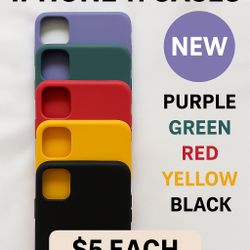 iPhone 11 Silicone Cases – Multiple Colors, Brand New!