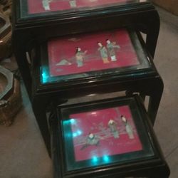 Asian Vintage Nesting Tables