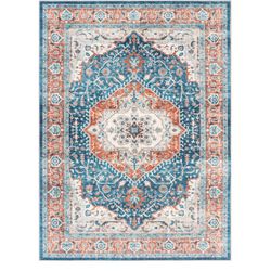 8/10 Machine Washable Vintage Design Rug Carpet 