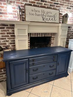 Beautiful Refinished Wynwood Solid Wood Buffet / Sideboard / Media Console / Entryway Piece / Bar