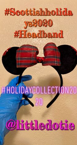 Scottish holiday headband