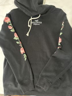 Hollister Roses Sleeves Sweatshirt Hoodie