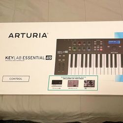 Arturia KeyLab Essential 49 MIDI Keyboard Controller Black Edition - Like New - $210 OBO