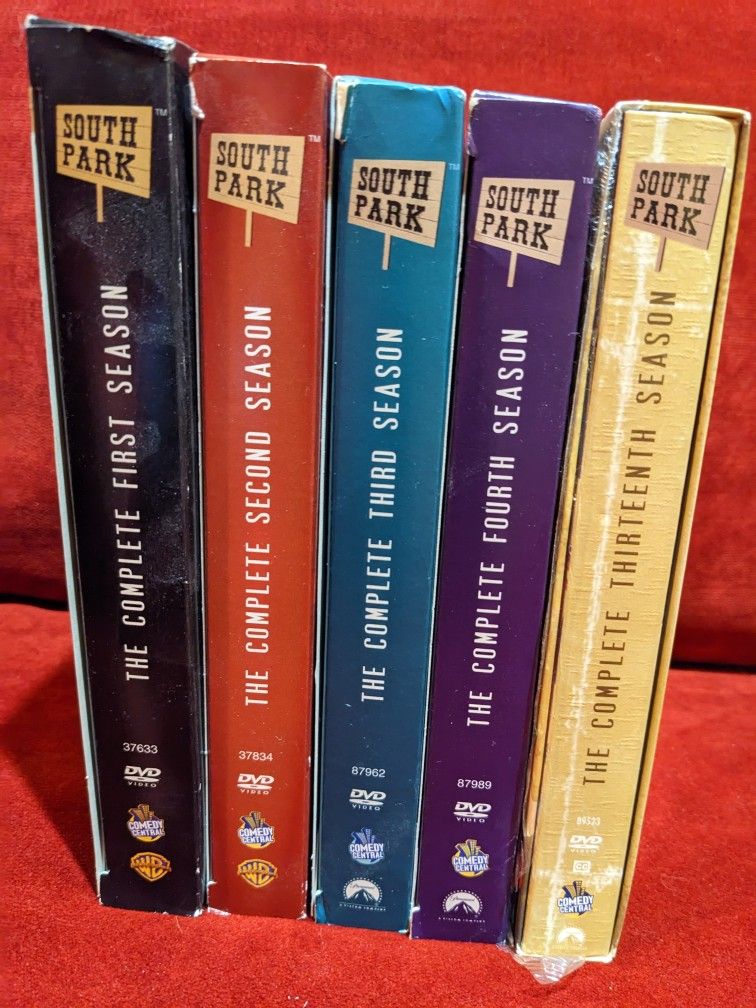 South Park Complete Seasons DVDs (1,2,4)