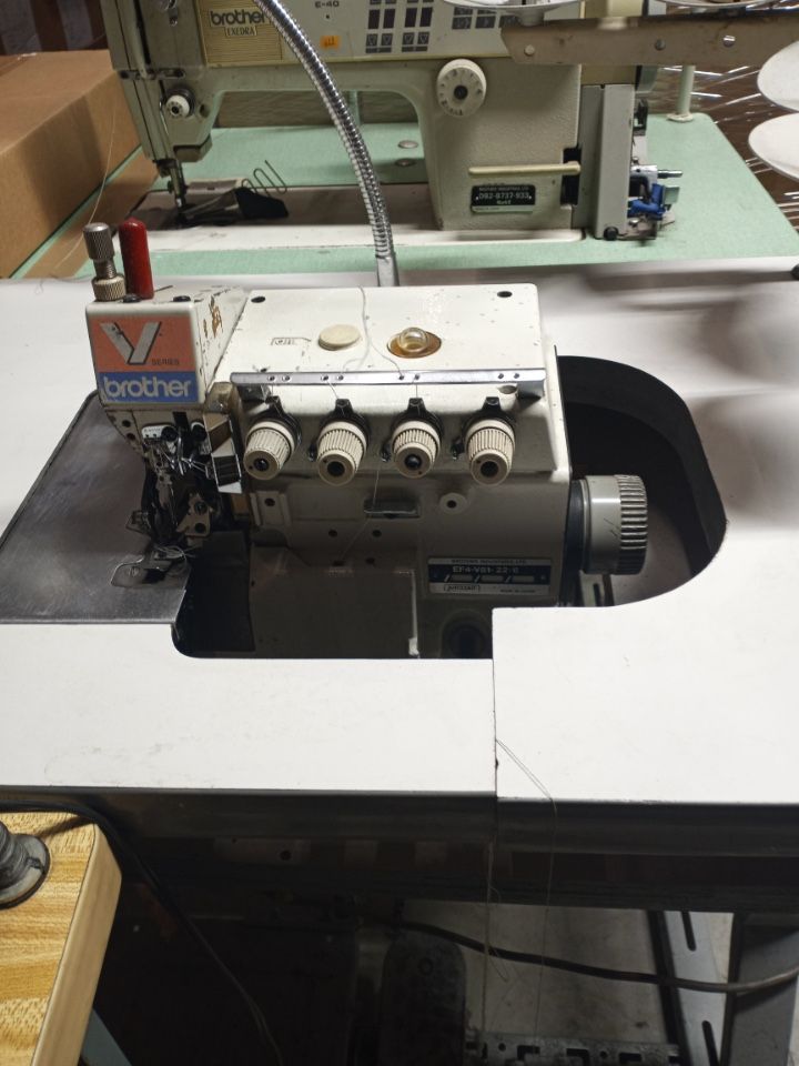 Brother V-Series EF4-W51-23 Industrial Overlock Serger with Table