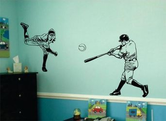 PRE MADE Wall Decal Home Decor Baseball Sports