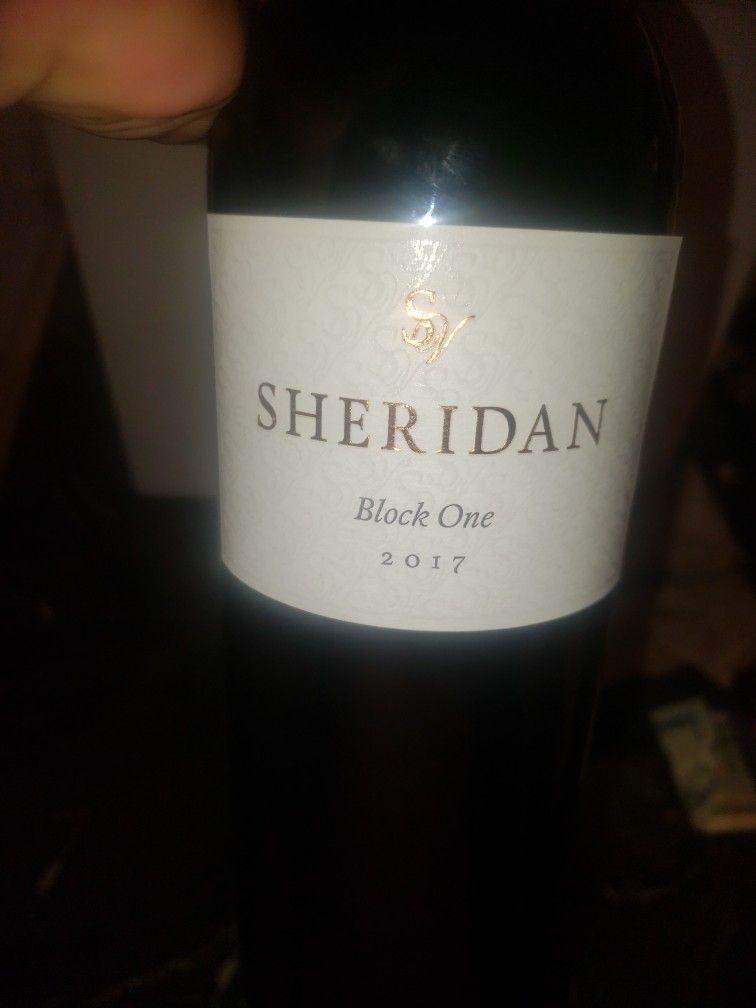 Sheridan Blok One Wine.