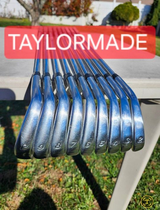 TAYLORMADE RAC FORGED CB TP STIFF SHAFT STEEL GOLF IRONS