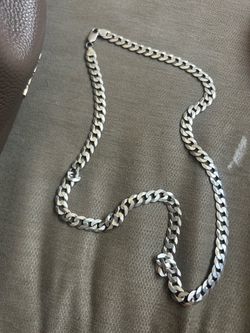Men silver chain