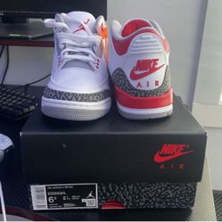 New jordan 3 fire red